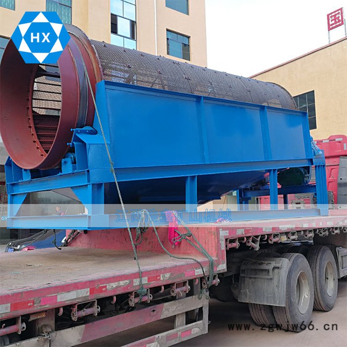 江西砂石滚筒筛 沙金提取设备 河沙脱水滚筒筛 建筑工地用筛分机图5