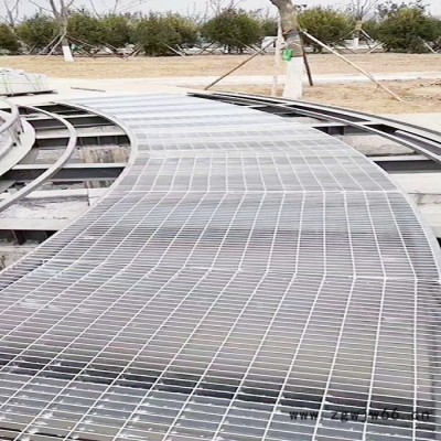 压焊钢格板 防滑格栅板  市政道路井盖板