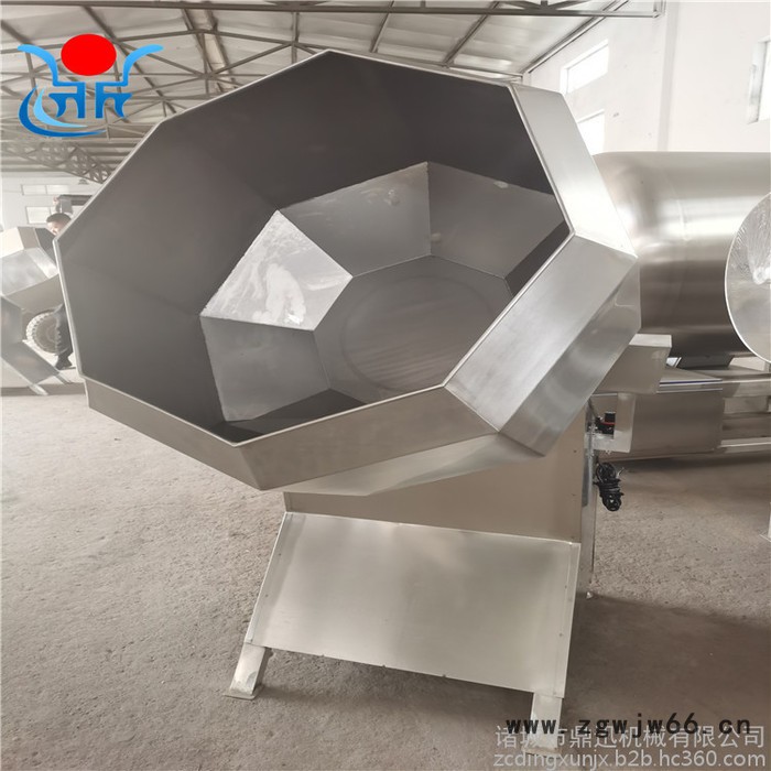 鼎迅800滚筒拌料机 不锈钢裹糠机 滚筒裹粉裹糠机 八角拌料机 八角搅拌机图2