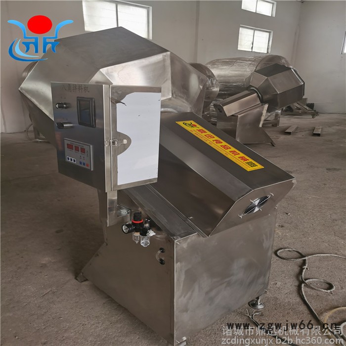 鼎迅800滚筒拌料机 不锈钢裹糠机 滚筒裹粉裹糠机 八角拌料机 八角搅拌机图3