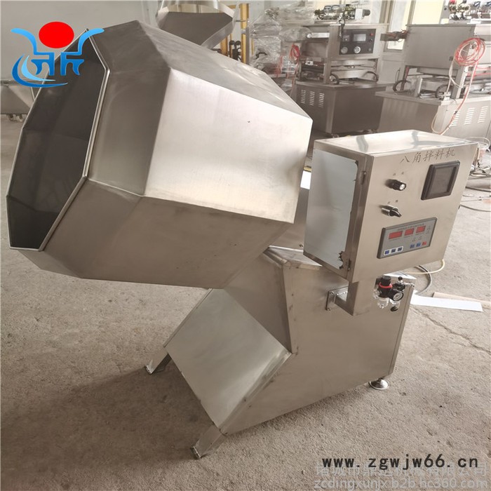 鼎迅800滚筒拌料机 不锈钢裹糠机 滚筒裹粉裹糠机 八角拌料机 八角搅拌机图4