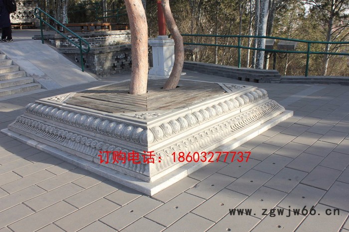 辽宁省雕塑沈阳雕塑康大雕塑石雕须弥座树池井盖石雕塑图5