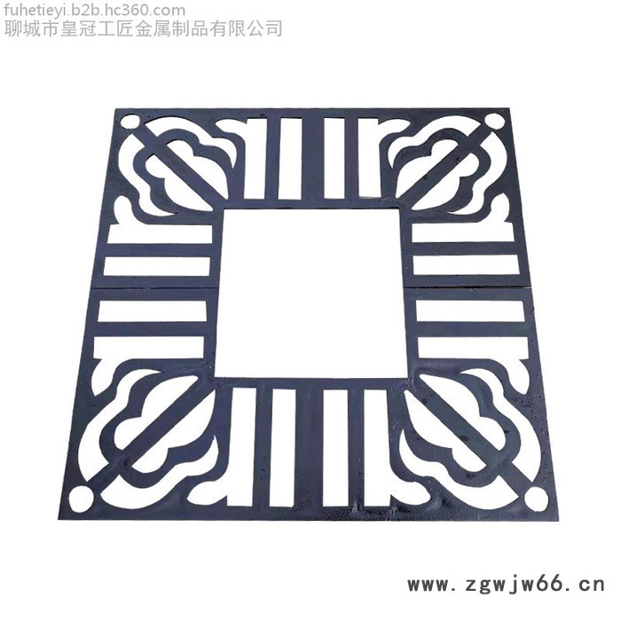 福和盛世 铸铁树池篦子 市政护树板 马路树洞盖板 井盖来图定做图2