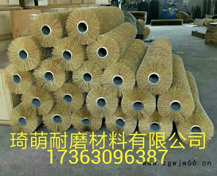琦萌 丝刷滚筒筛 砖厂滚土筛防堵钢丝刷滚筒筛 耐磨焊条 耐磨陶瓷搅拌刀 砖机配件