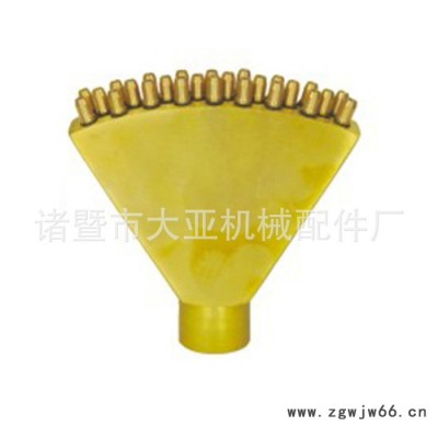 厂家专业黄铜喷泉三刀排喷嘴三开屏喷头工程园林景观专用喷头