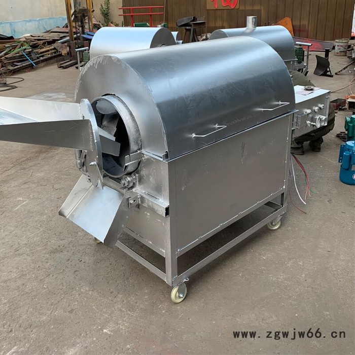 宏博 大型滚筒1000斤多功能滚筒燃煤加热炒货机 瓜子翻炒机