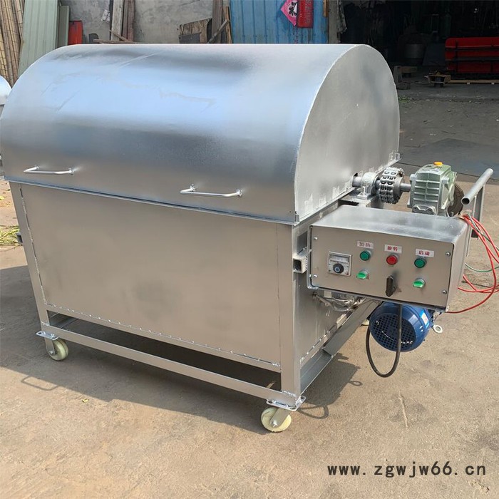 宏博 大型滚筒1000斤多功能滚筒燃煤加热炒货机 瓜子翻炒机图5