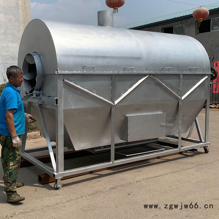 宏博 大型滚筒1000斤多功能滚筒燃煤加热炒货机 瓜子翻炒机图6