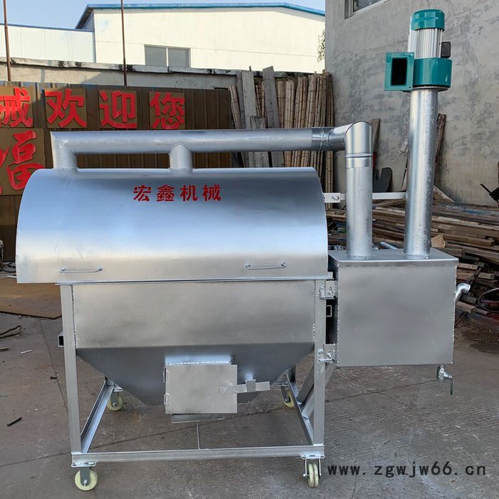 宏博 大型滚筒1000斤多功能滚筒燃煤加热炒货机 瓜子翻炒机图2