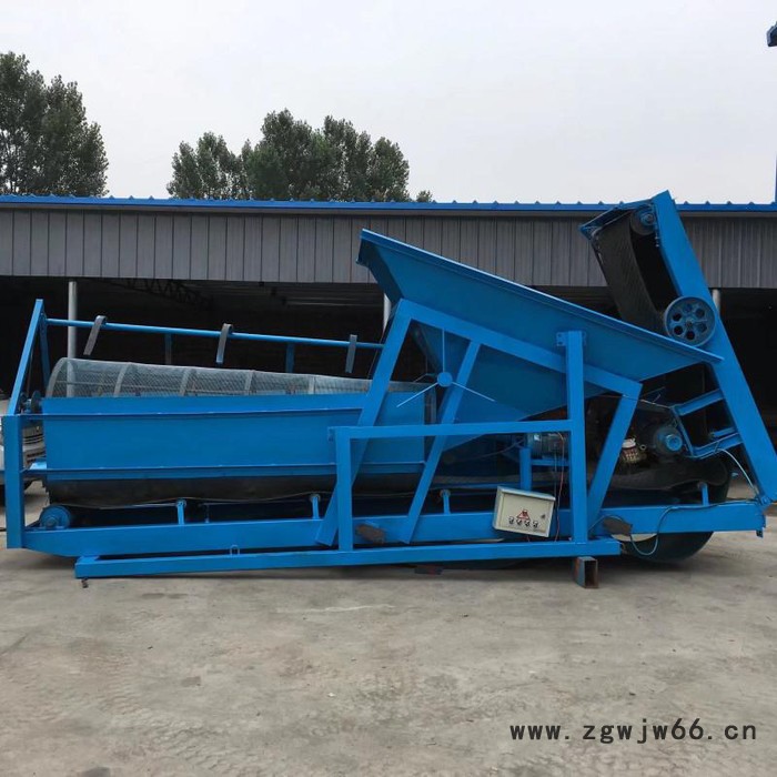 卓大ZD-50大型筛沙机厂家  大型滚筒式筛沙机 水洗滚筒式筛沙机重型移动振动滚筒筛砂机