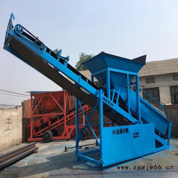 卓大ZD-50大型筛沙机厂家  大型滚筒式筛沙机 水洗滚筒式筛沙机重型移动振动滚筒筛砂机图8