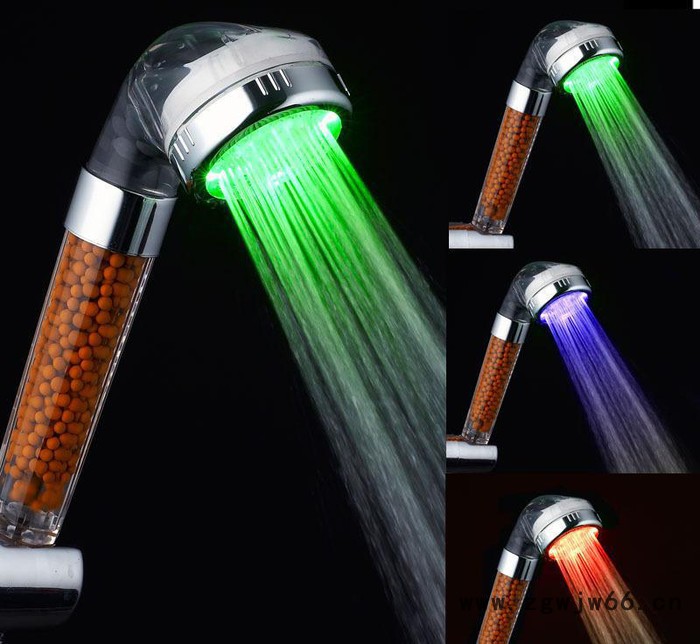 负离子LED花洒 磁疗SPA淋浴花洒 卫浴 除氯增压淋浴喷头图3