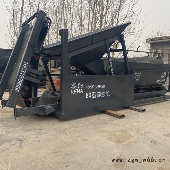 沙场筛沙机 滚筒筛沙机生产厂家 无轴滚筒筛沙机 山东无轴滚筒筛图3