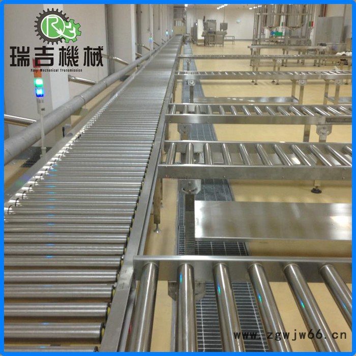 动力转弯滚筒输送机,动力转弯滚筒线,找瑞吉生产厂家