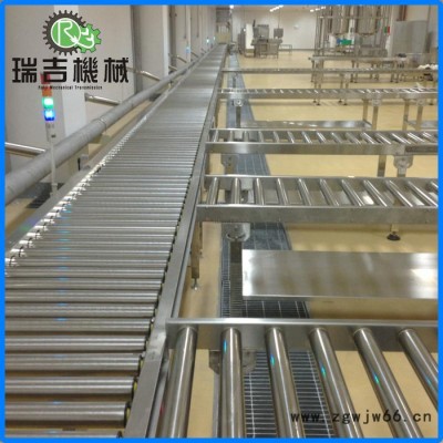 动力转弯滚筒输送机,动力转弯滚筒线,找瑞吉生产厂家