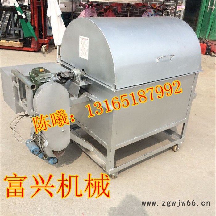 大型滚筒电加热炒料机 花生干果瓜子炒货机 不锈钢滚筒图4