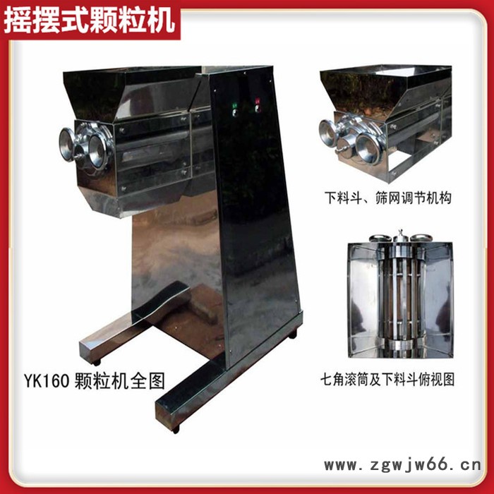 食品摇摆制粒机 湿法制粒设备 大型双滚筒造粒机图2