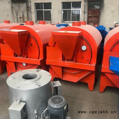 富德150核桃芝麻炒货机开心果炒料机药材滚筒转炉滚筒辣椒烘干机全自动菜籽炒货机