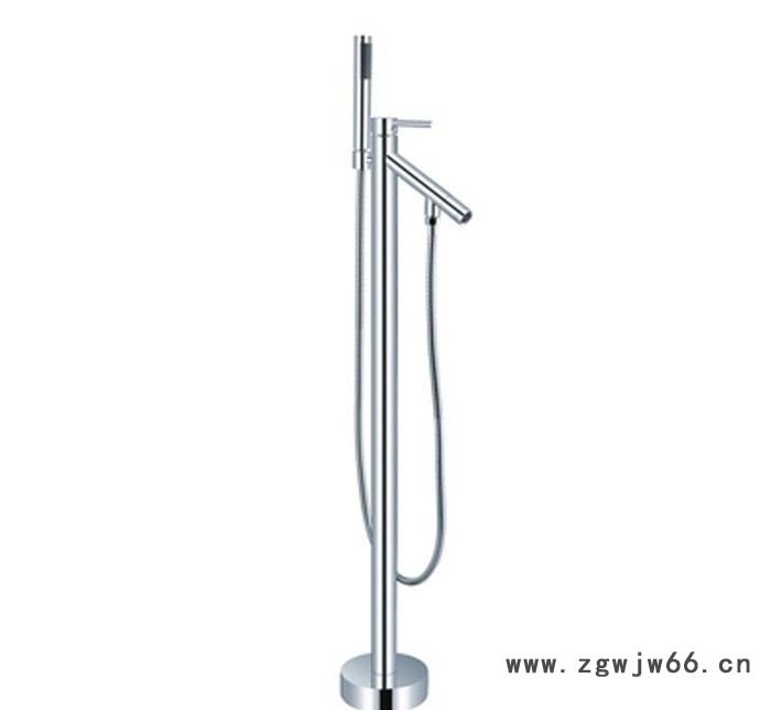 直销 落地浴缸龙头 欧式全铜浴缸龙头 配手持喷头图2