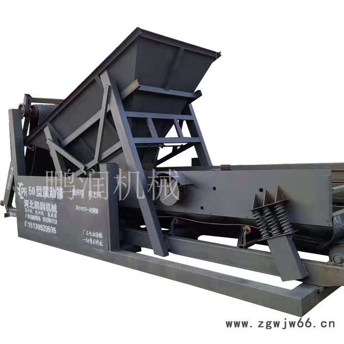 鹏润30型筛沙机 滚筒筛沙机滚筒筛沙机桥梁公路可用震动筛沙机图4