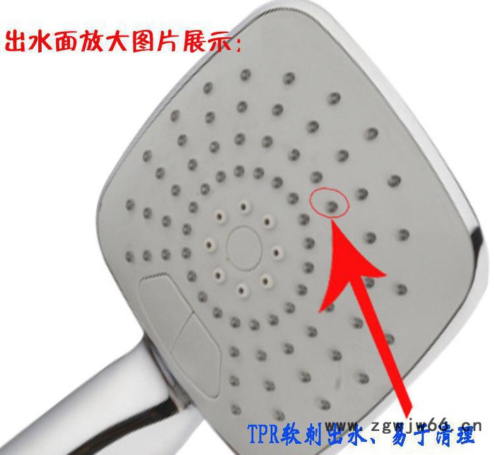 生产，高品质ABS单功能花洒喷头手持花洒图2