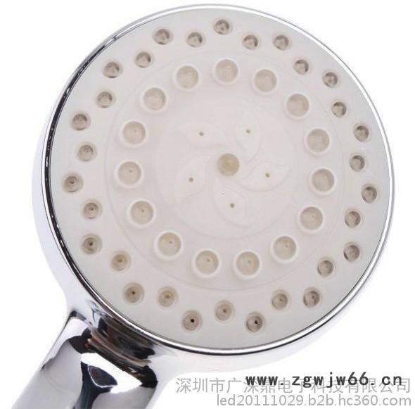 led花洒头 单色不变色花洒 发光花洒喷头厂家批发 单蓝色 单绿色 单红色 可定制DS-A15图5