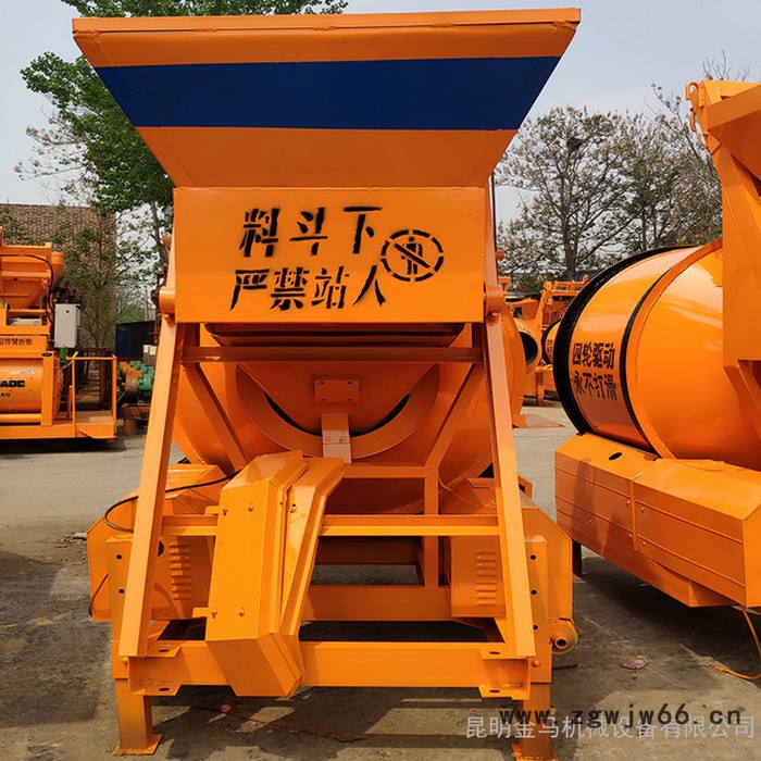 昆明JZC系列摩擦式搅拌机 JZM500型滚筒式混凝土搅拌机 厂家销售全自动滚筒搅拌机 滚筒搅拌机价格金马机械图3