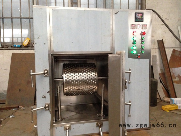 供应南京腾阳电加热非标订做带孔转筒烘箱 细小冲压标准件清洗后滚筒式烘干机图4