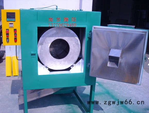 供应南京腾阳电加热非标订做带孔转筒烘箱 细小冲压标准件清洗后滚筒式烘干机图6