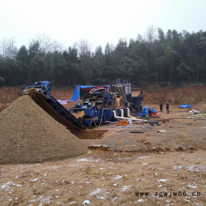 洗沙机 水轮洗沙机  滚筒分离筛 振动筛 大型拉筛  **图7
