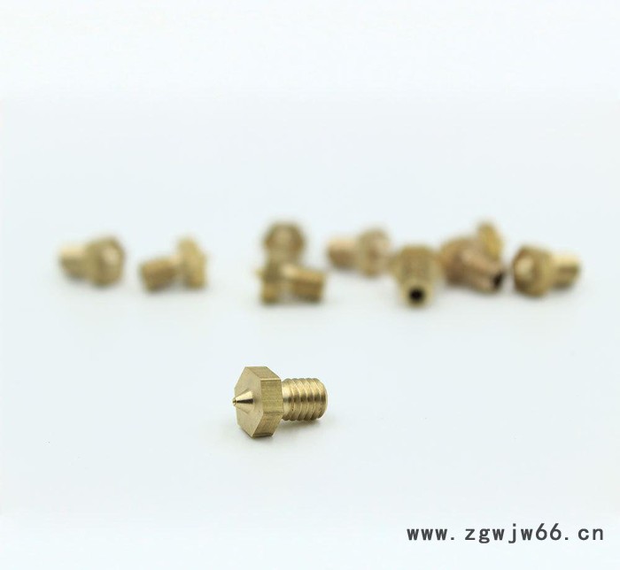 3D打印机配件 黄铜喷头 挤出机喷嘴 3D打印头 口径0.4图2