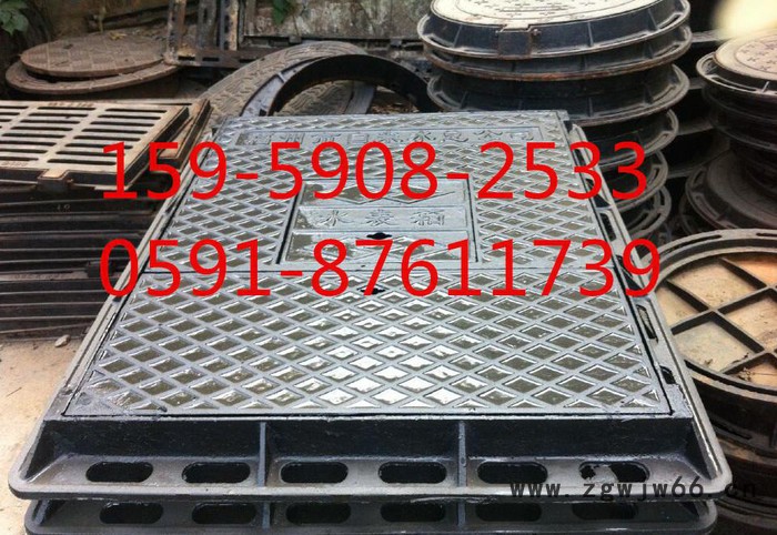 直销球墨铸铁井盖 圆形井盖 电力井盖 大质量有保证表面光滑图3