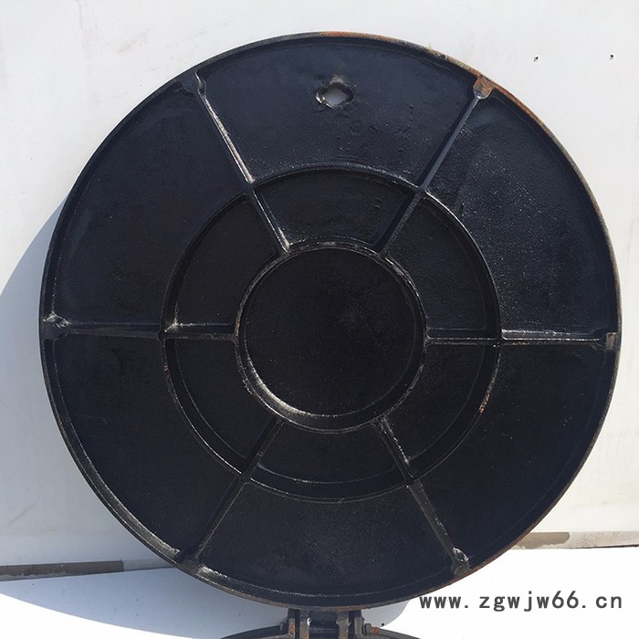 球墨铸铁井盖雨水污水化粪池井盖防臭盖板沙井盖圆形700 重型 万井建材
