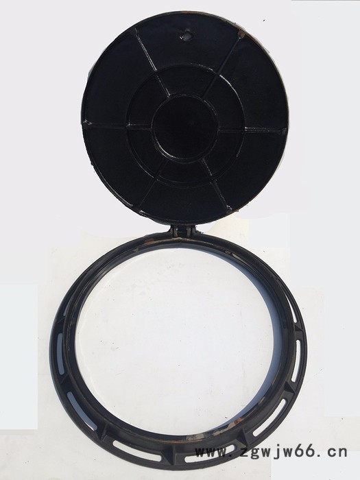 球墨铸铁井盖雨水污水化粪池井盖防臭盖板沙井盖圆形700 重型 万井建材图5