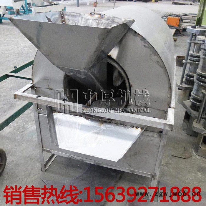 100斤全不锈钢电加热滚筒炒货机 不粘锅花生瓜子炒料机 炒籽机图4