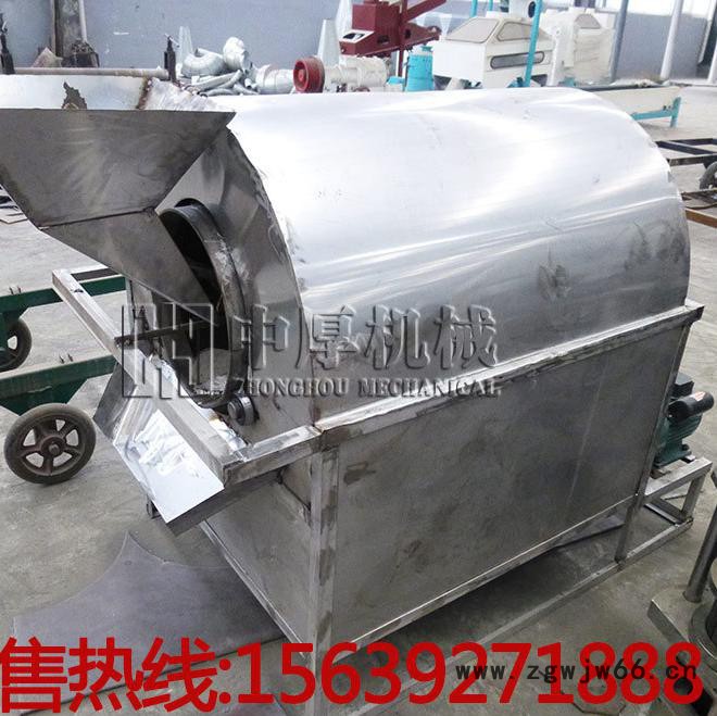 100斤全不锈钢电加热滚筒炒货机 不粘锅花生瓜子炒料机 炒籽机图2
