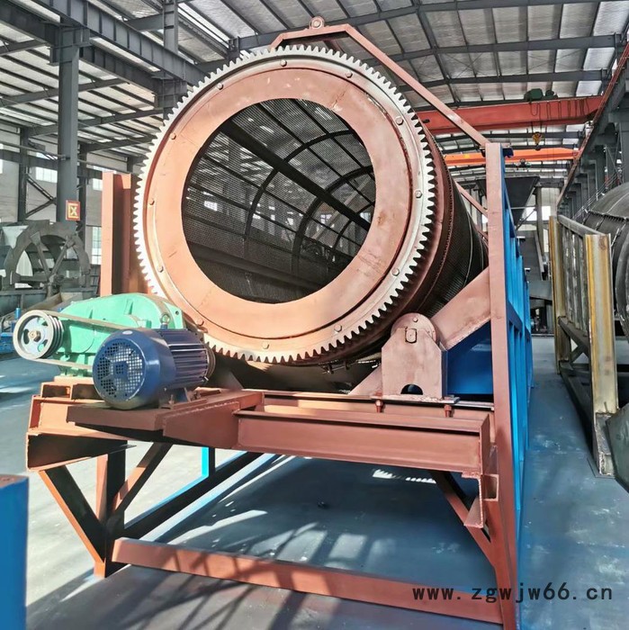 无轴滚筒筛石机 沙场石子筛分机 煤矸石无轴转筒筛选机图8