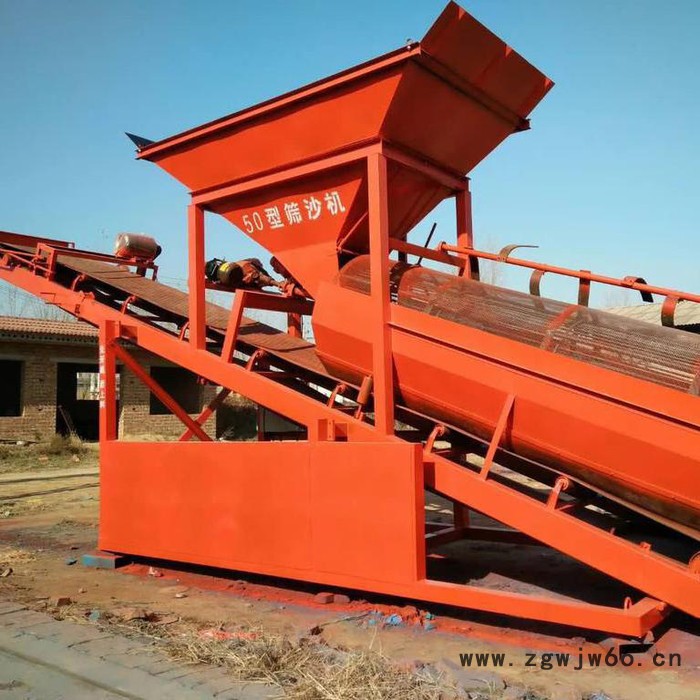 砂石分离式振动滚筒筛沙机 滚筒型砂石分离机 双盈环保 生产供应砂石分离机图3