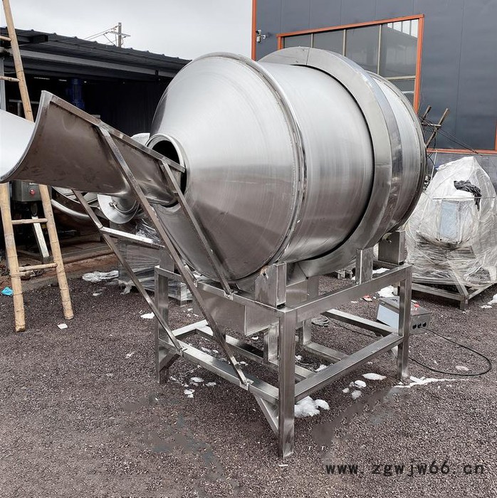 景翔牌BL-800L花生米拌料机 辣丝子拌料机 粮食滚筒拌料机 不锈钢滚筒拌料机图2