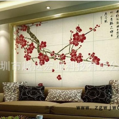 【集优**】浮雕瓷砖背景墙印花机|UV玻璃打印机|高速双喷头印刷