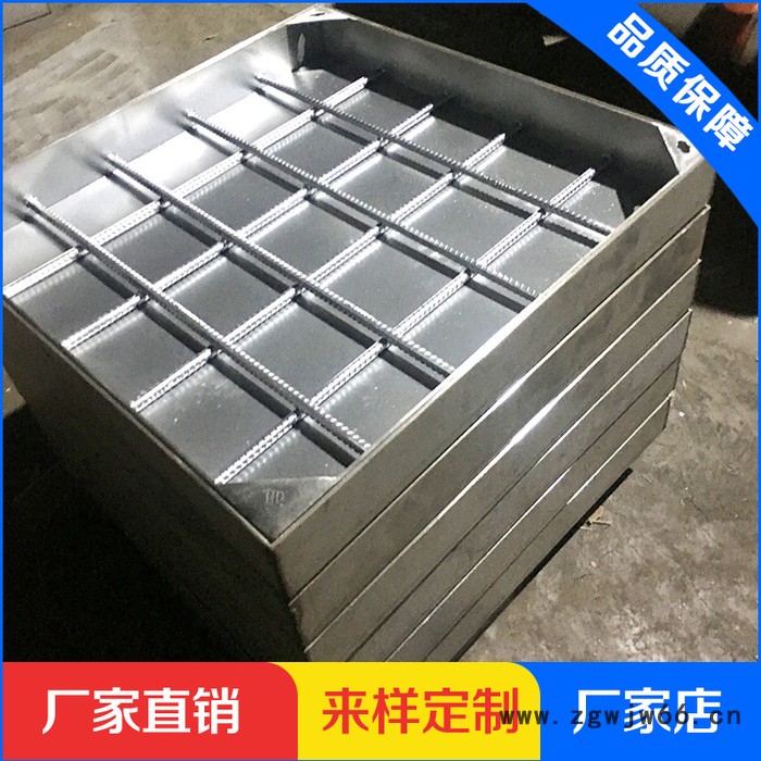 罗明建材可加工定制 雨水窨井盖 不锈钢隐形方井盖 雨水排水窨井盖 装饰铺装智能窨井盖**图5