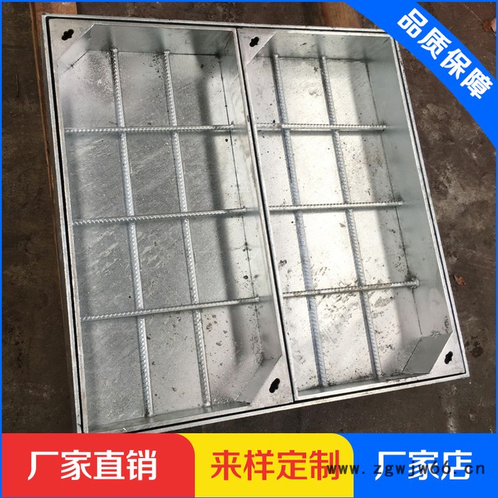 罗明建材可加工定制 雨水窨井盖 不锈钢隐形方井盖 雨水排水窨井盖 装饰铺装智能窨井盖**图3