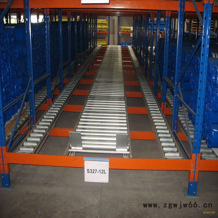 森沃仓储货架 重力式货架价格 重型滚轮货架 辊筒货架 重型滚筒式货架图4