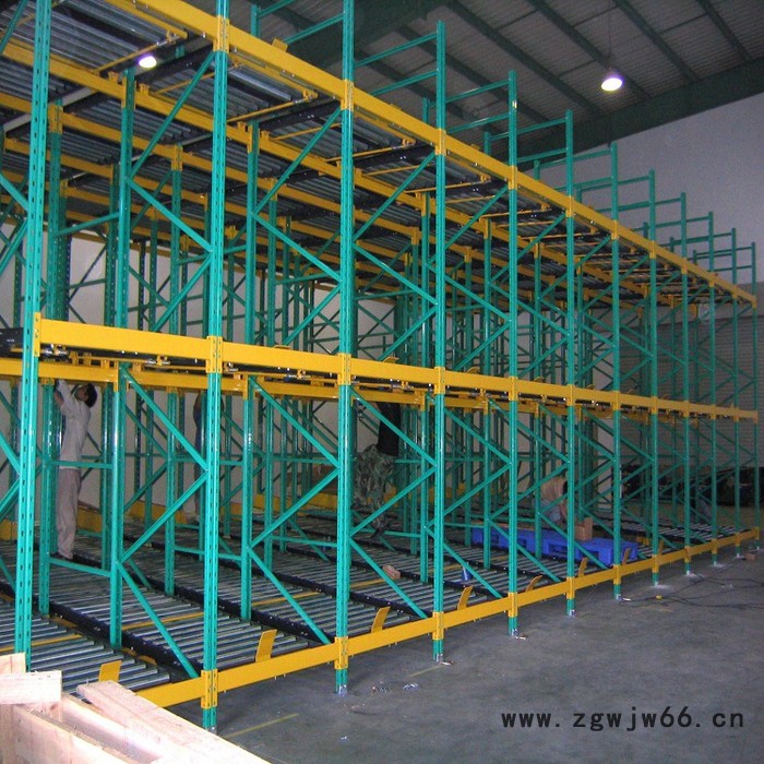 森沃仓储货架 重力式货架价格 重型滚轮货架 辊筒货架 重型滚筒式货架图3