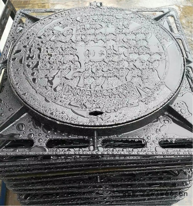 聚丰700x800 球墨铸铁井盖 铸铁检查井盖 电力井盖图2