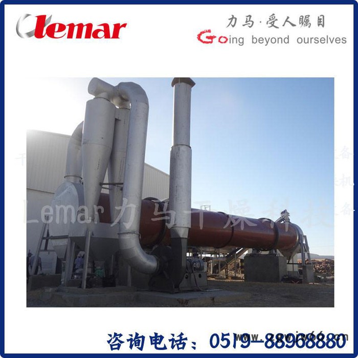 常州力马-处理量1.54t/h七水**镁滚筒干燥装置、HZG-1.5×14干燥窑生产厂家图3