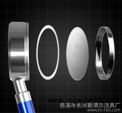 **太空铝针孔**花洒增压节水手持喷头淋浴沐浴蓬蓬头图3