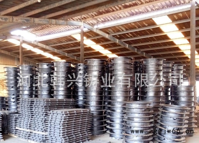 河北自来水专用球墨铸铁检查井盖 防盗三卡井盖 球墨井盖图2