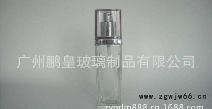 方形玻璃化妆品套装瓶 四方乳液瓶 配电化铝喷头图3