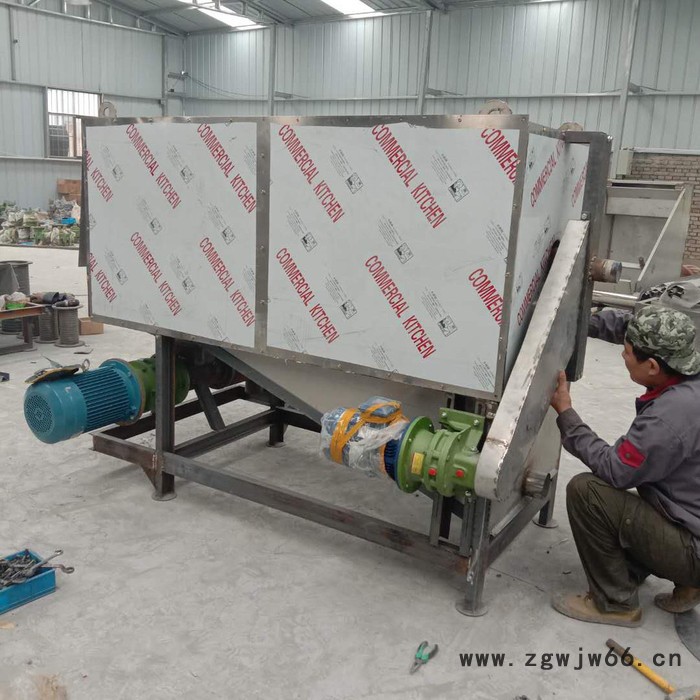 滚筒式鸭粪固液干湿分离机 滚筒式微滤固液分离粪便脱水机图2